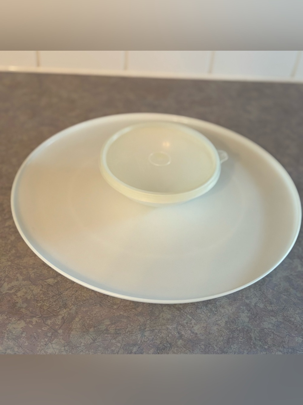 Tupperware Dip-N-Serve - Plastic Food Storage - Chips and Dip - Veggie Platter
